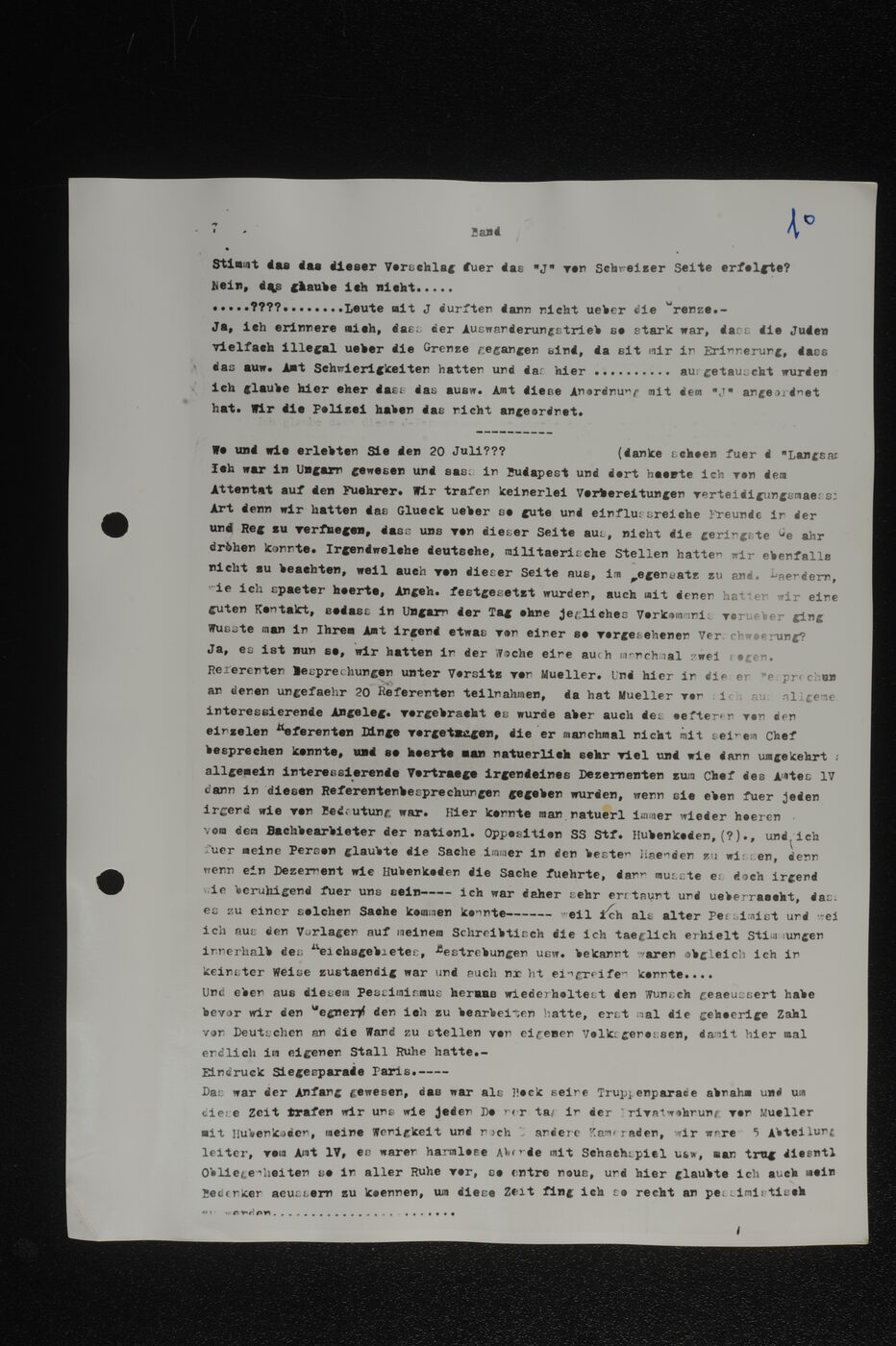 Scan 00011 of the Sassen transcript, O.65 file 85.