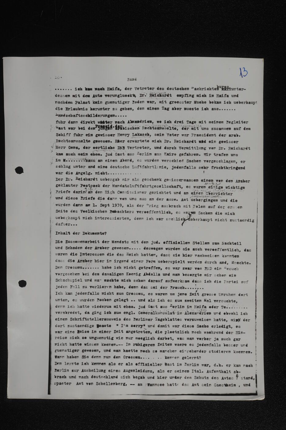 Scan 00014 of the Sassen transcript, O.65 file 85.