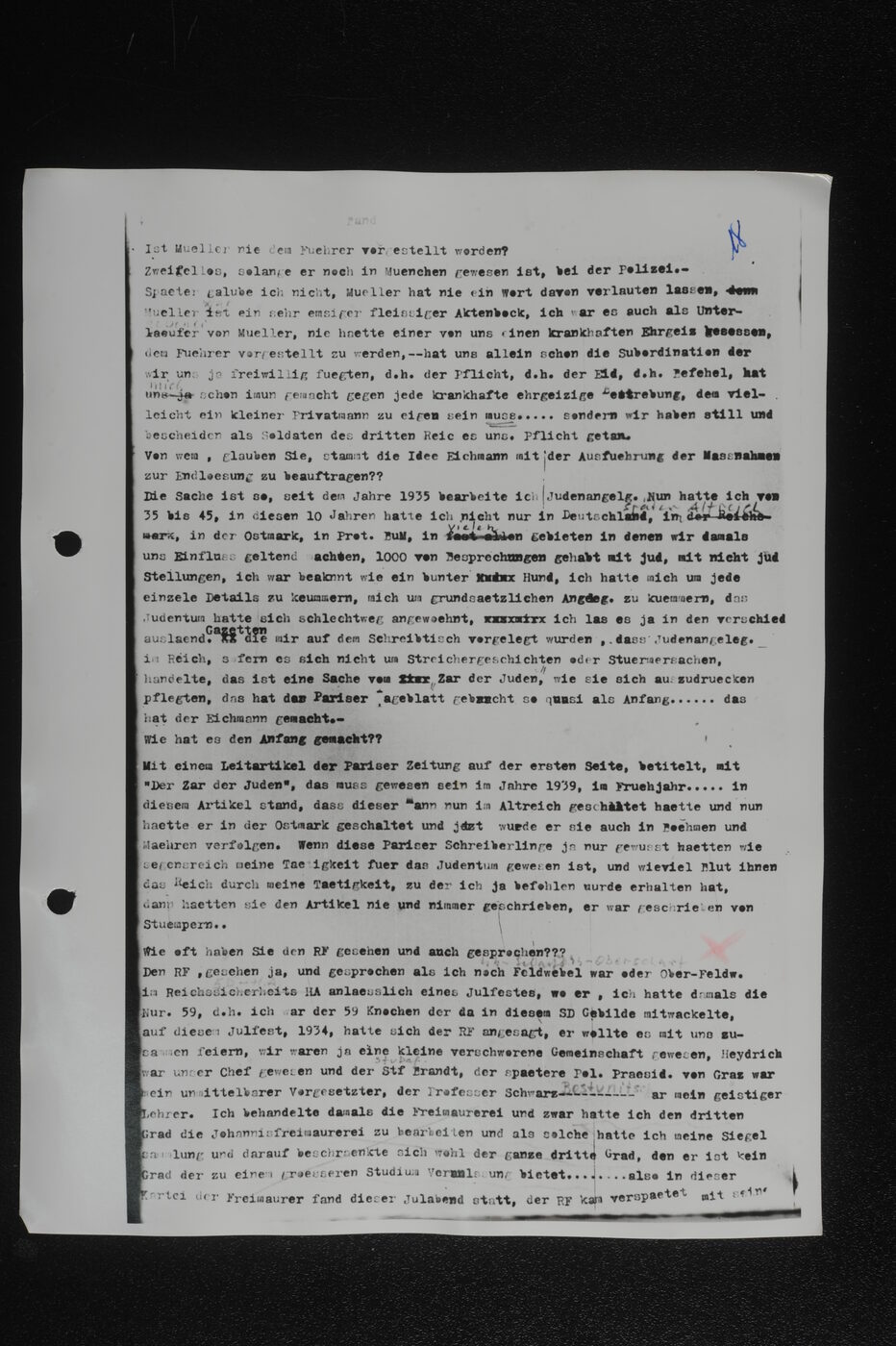 Scan 00019 of the Sassen transcript, O.65 file 85.