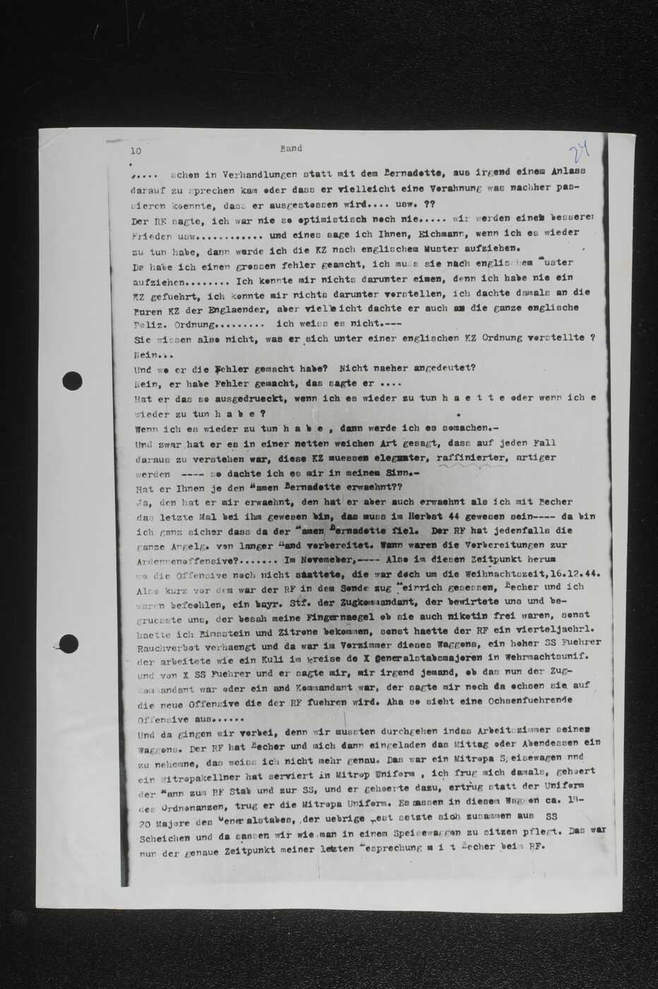 Scan 00025 of the Sassen transcript, O.65 file 85.