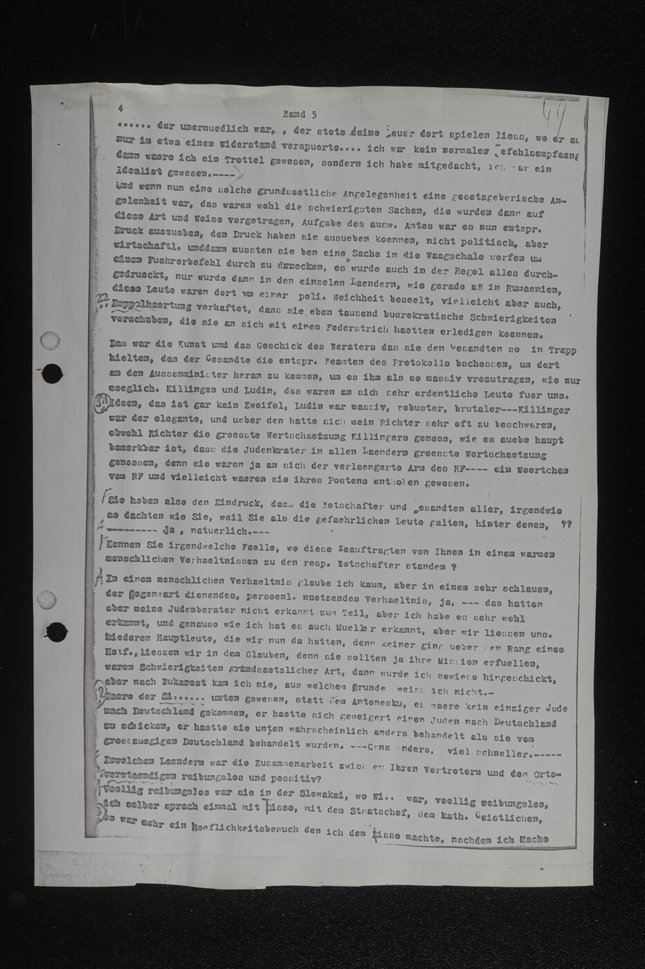 Scan 00050 of the Sassen transcript, O.65 file 85.