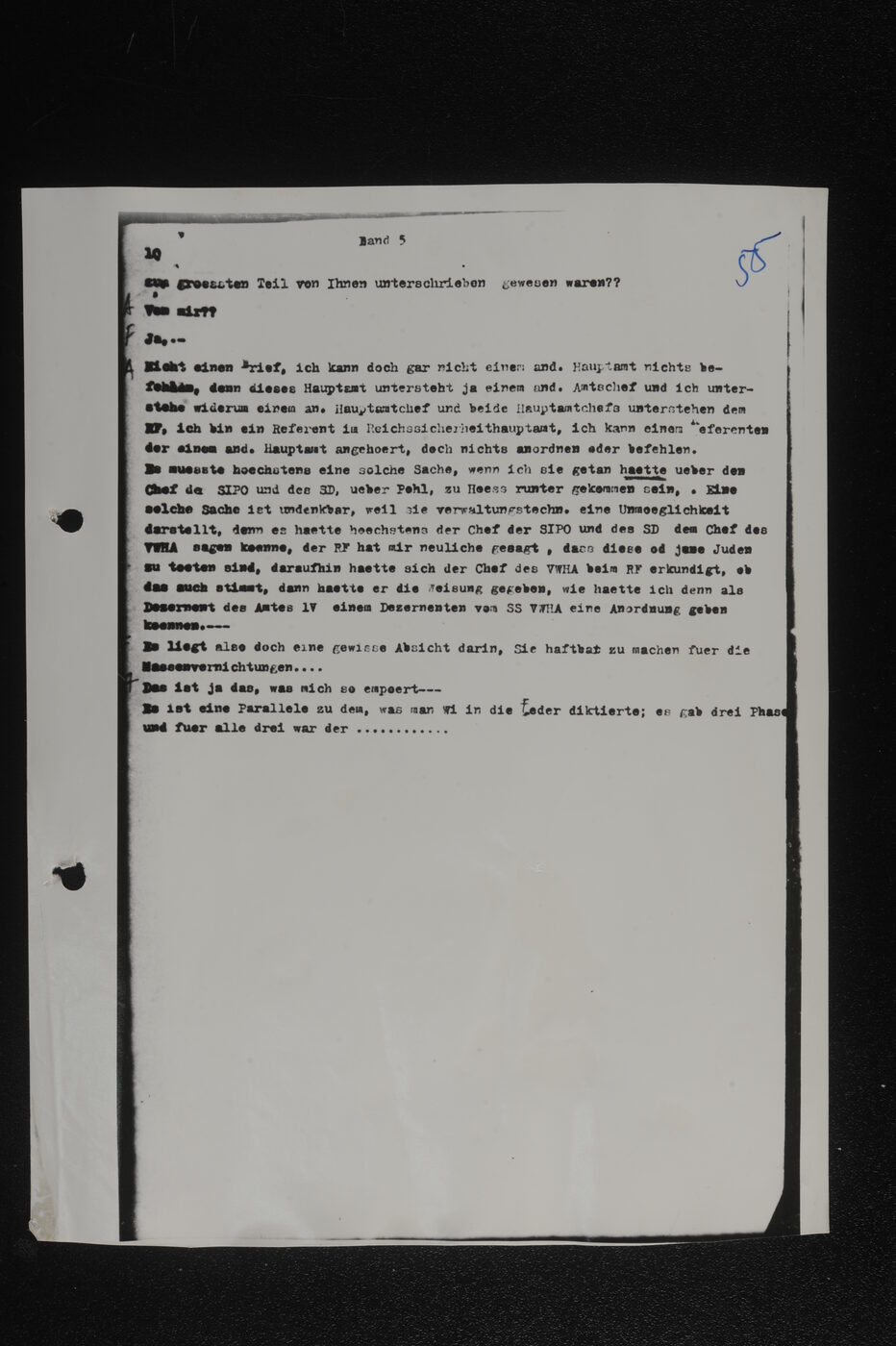 Scan 00056 of the Sassen transcript, O.65 file 85.