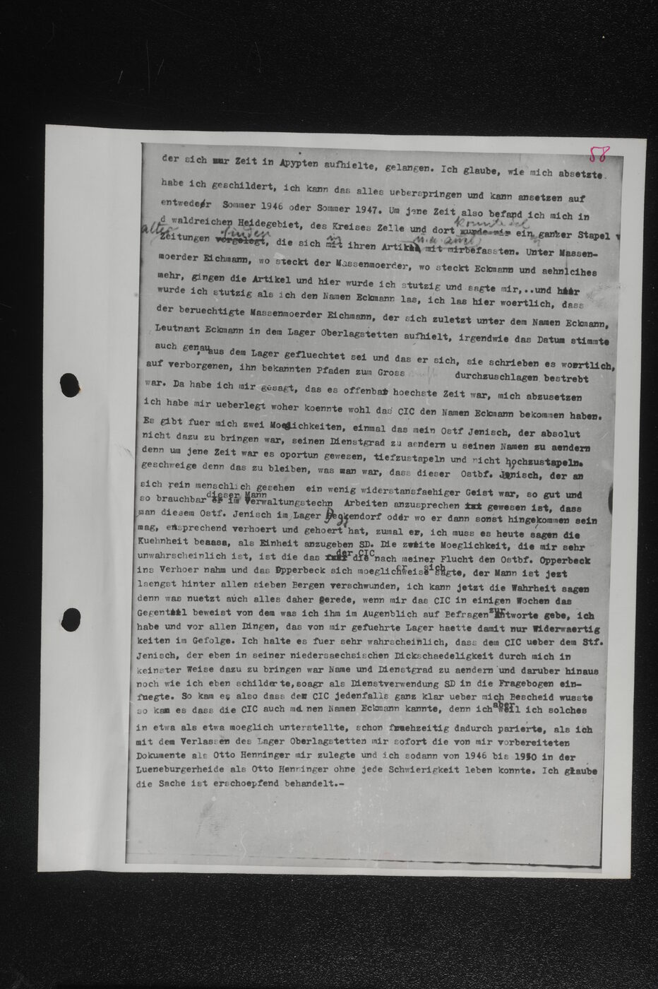 Scan 00059 of the Sassen transcript, O.65 file 85.