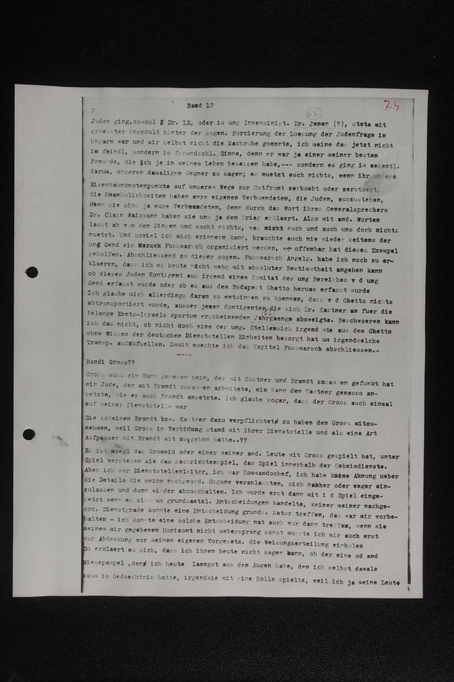 Scan 00075 of the Sassen transcript, O.65 file 85.