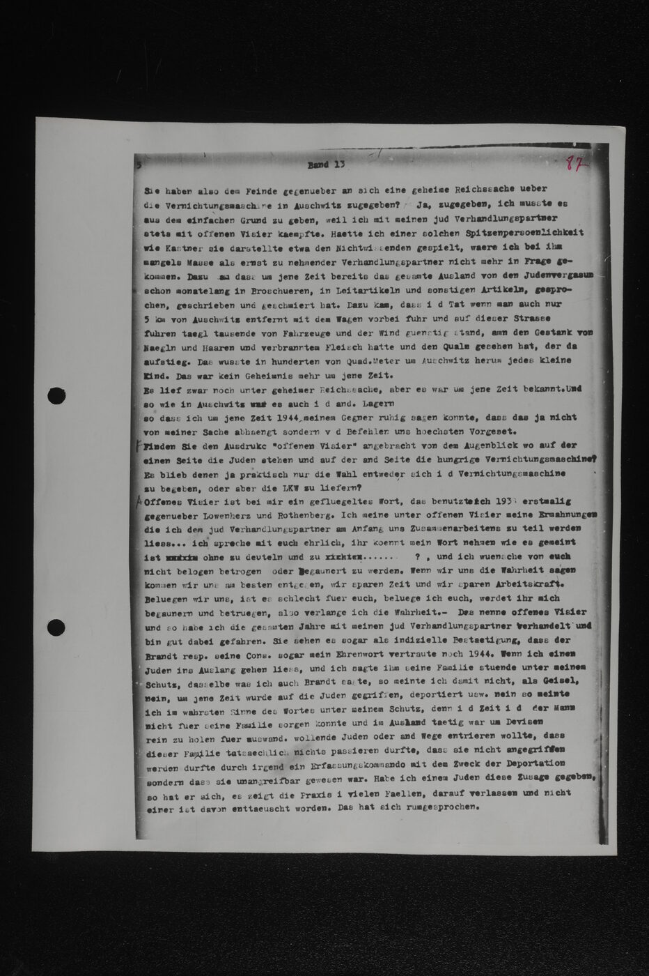 Scan 00088 of the Sassen transcript, O.65 file 85.