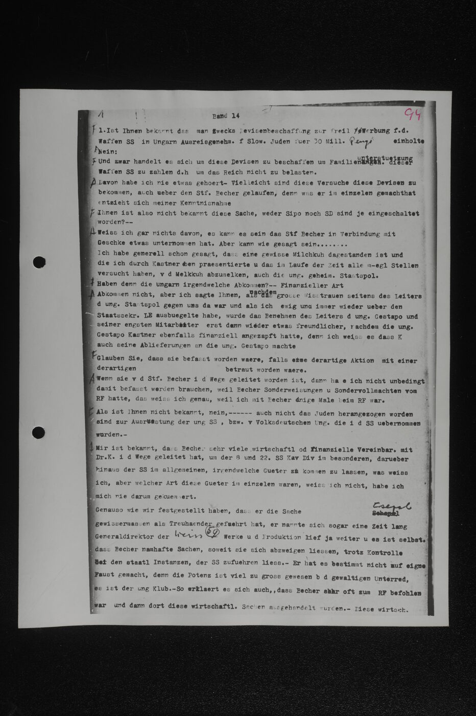 Scan 00095 of the Sassen transcript, O.65 file 85.