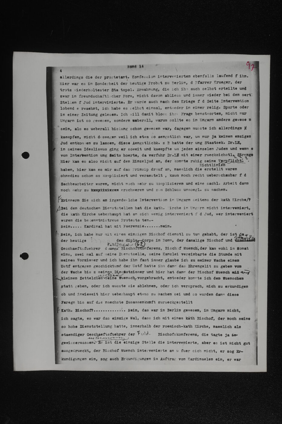 Scan 00098 of the Sassen transcript, O.65 file 85.