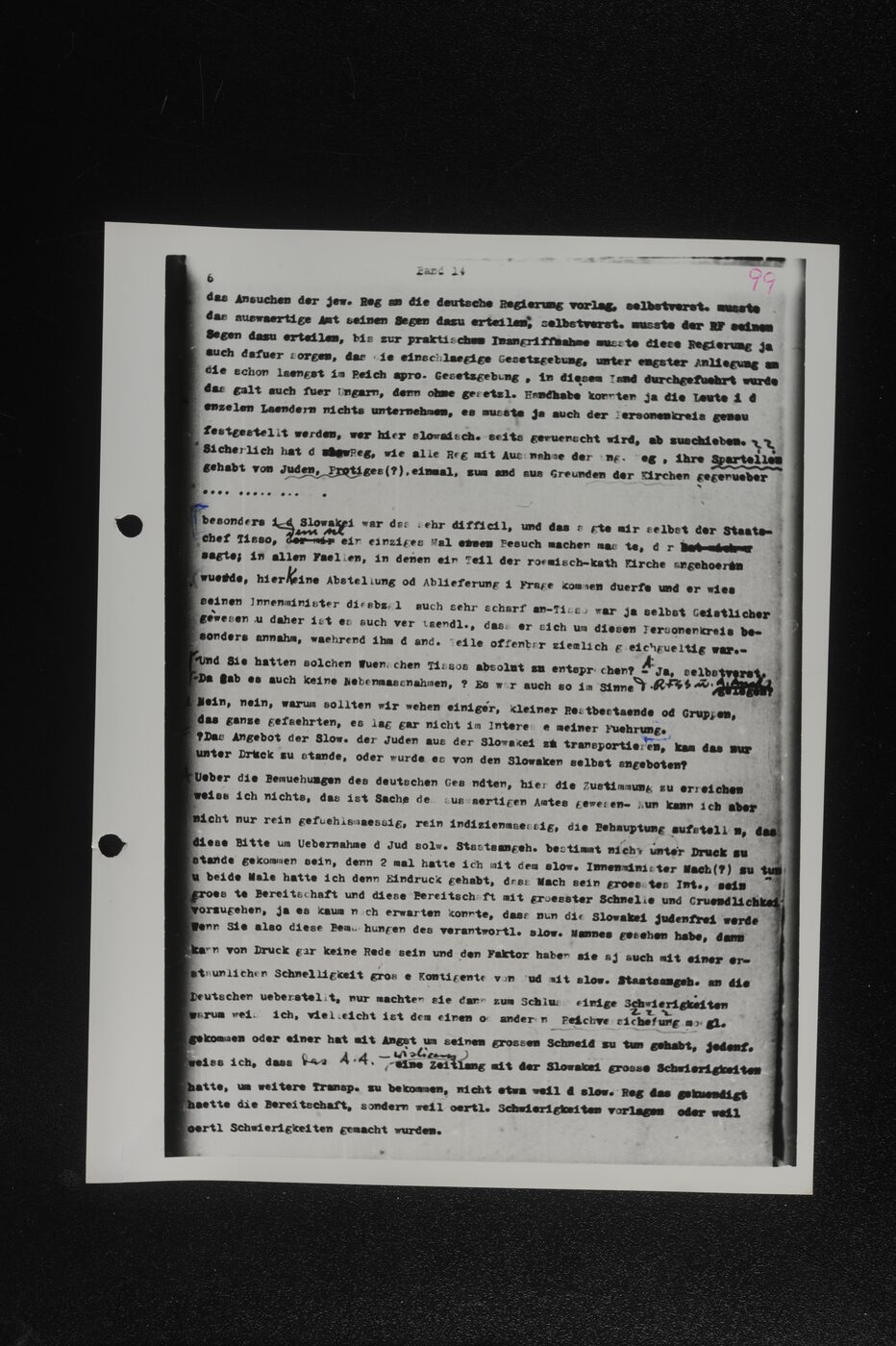 Scan 00100 of the Sassen transcript, O.65 file 85.