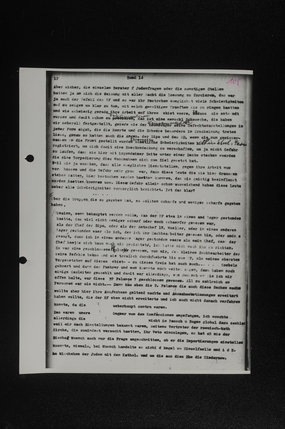 Scan 00106 of the Sassen transcript, O.65 file 85.