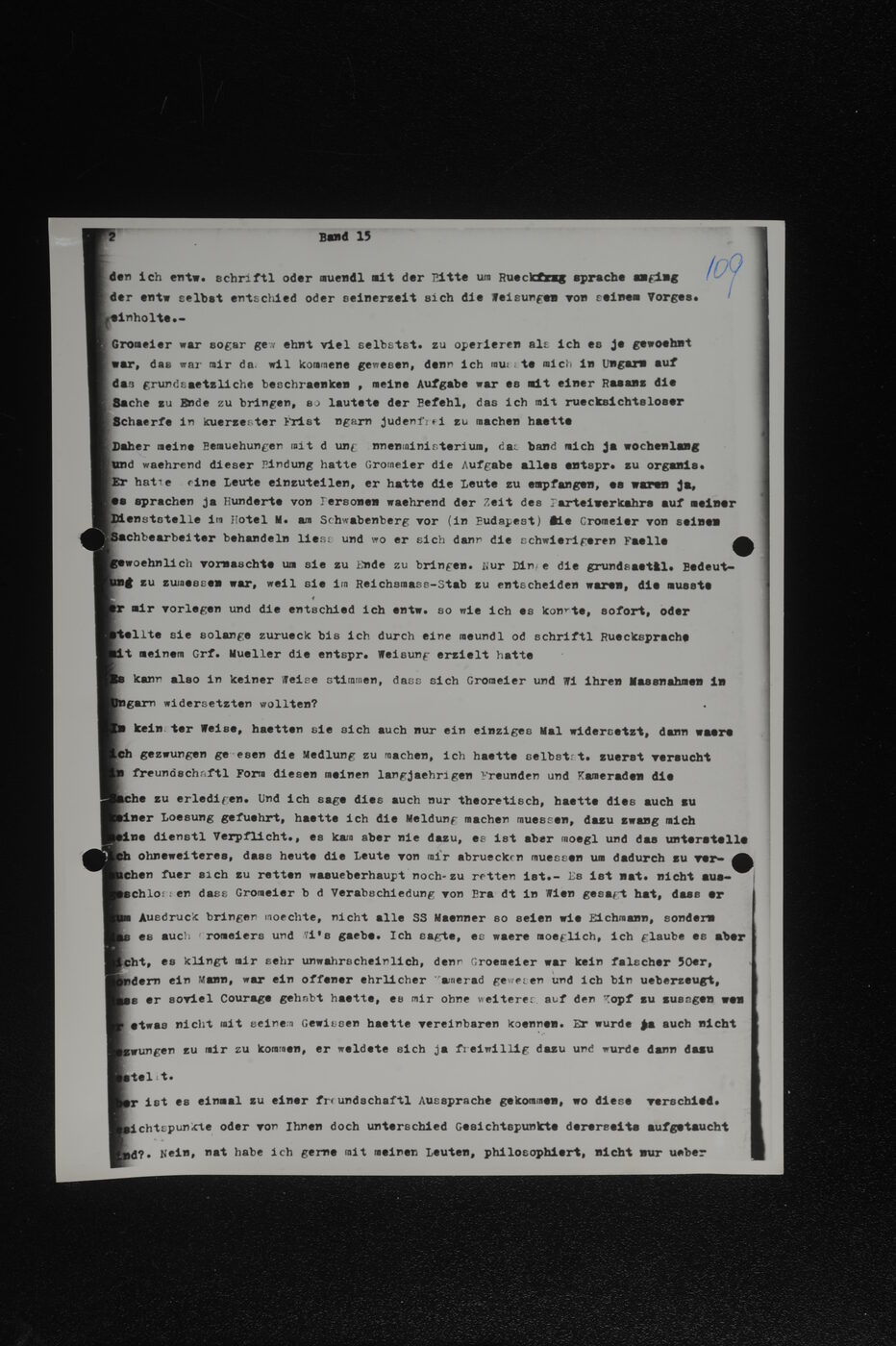 Scan 00110 of the Sassen transcript, O.65 file 85.