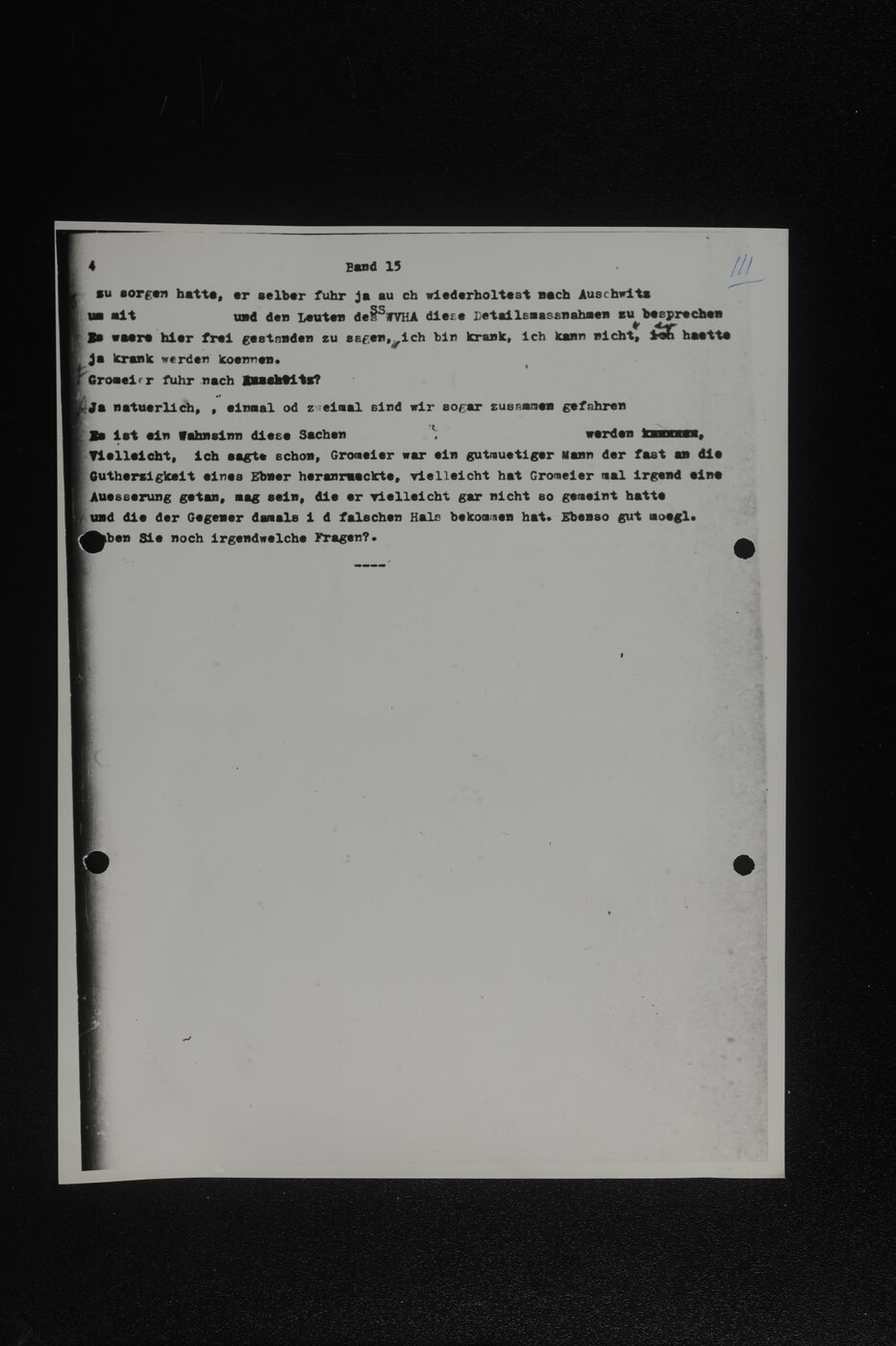 Scan 00112 of the Sassen transcript, O.65 file 85.