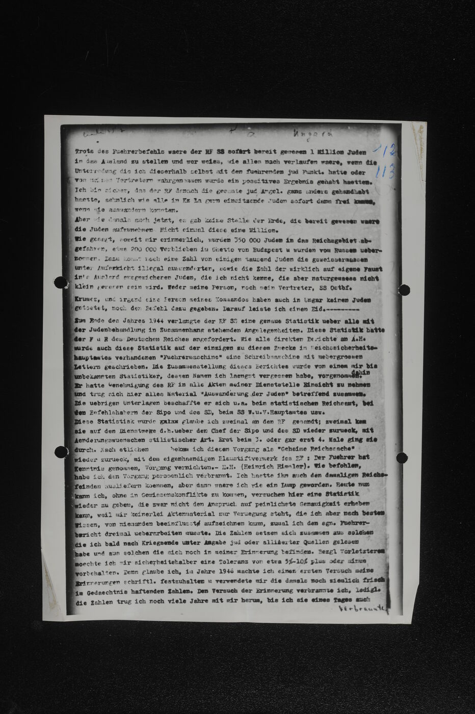Scan 00113 of the Sassen transcript, O.65 file 85.