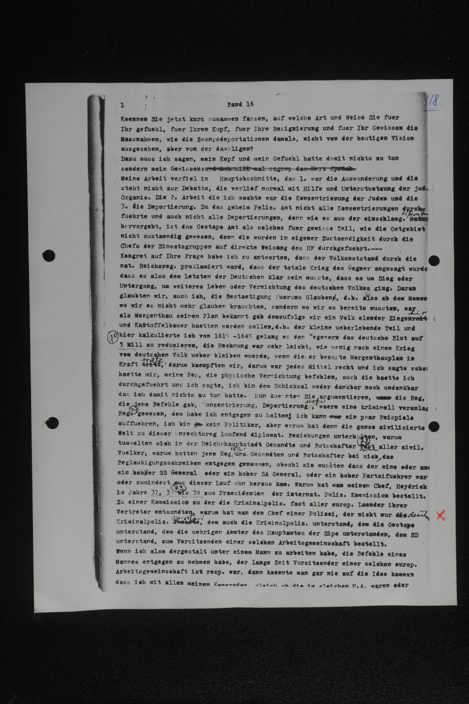 Scan 00118 of the Sassen transcript, O.65 file 85.