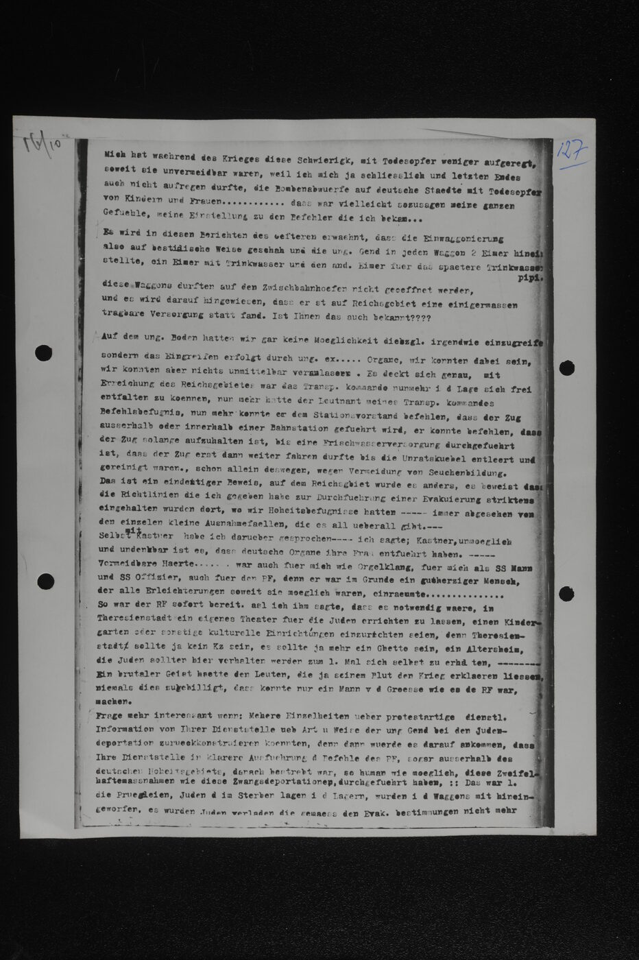 Scan 00127 of the Sassen transcript, O.65 file 85.