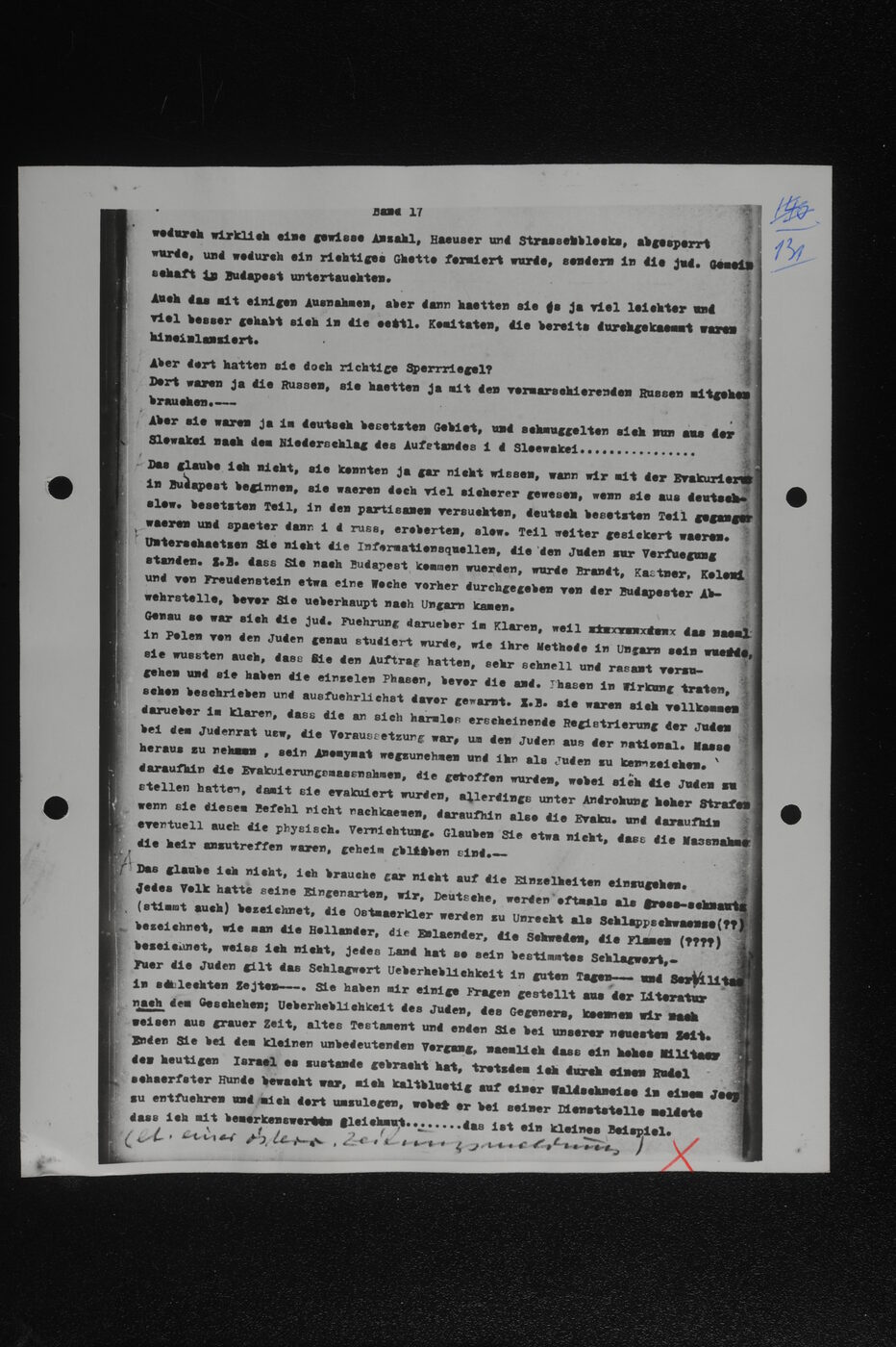 Scan 00131 of the Sassen transcript, O.65 file 85.