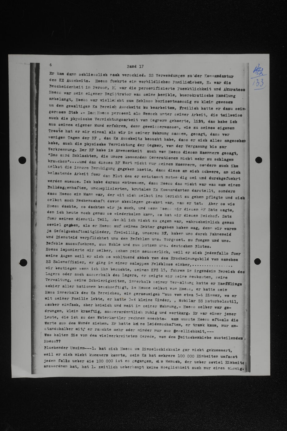 Scan 00133 of the Sassen transcript, O.65 file 85.