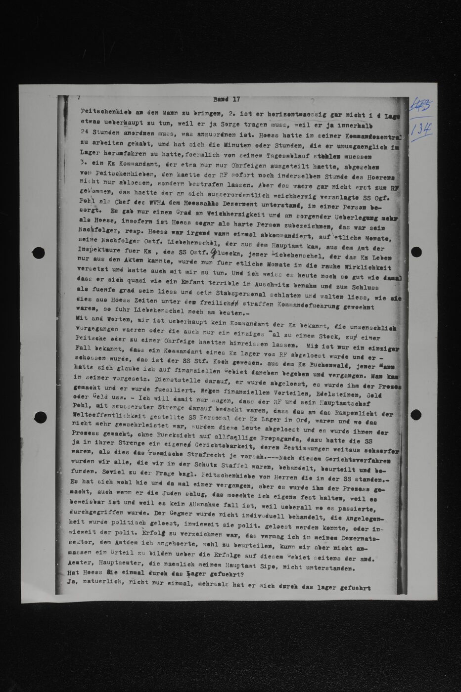Scan 00134 of the Sassen transcript, O.65 file 85.
