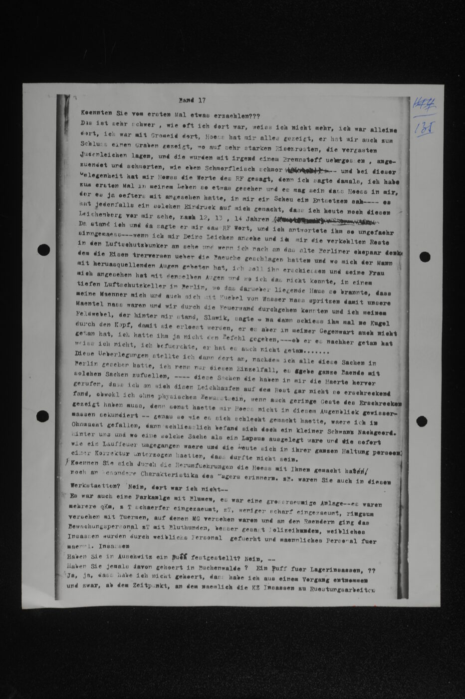Scan 00135 of the Sassen transcript, O.65 file 85.