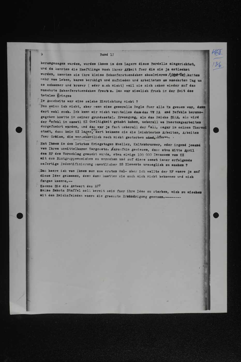 Scan 00136 of the Sassen transcript, O.65 file 85.