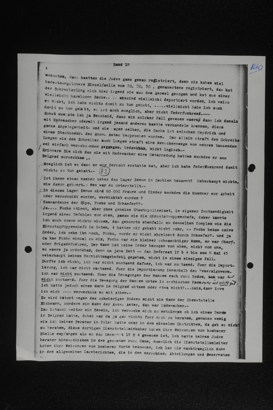 Scan 00140 of the Sassen transcript, O.65 file 85.