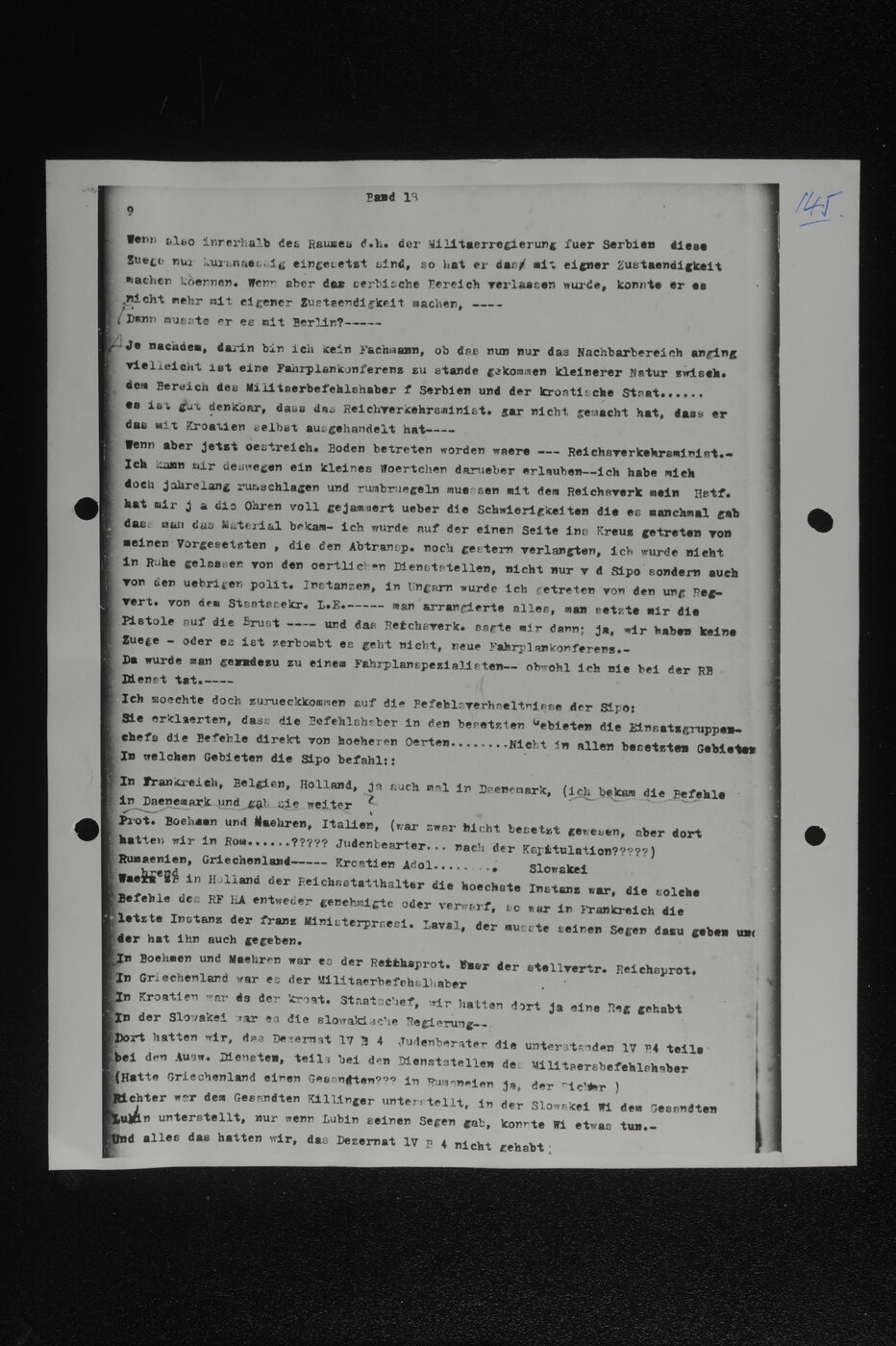 Scan 00145 of the Sassen transcript, O.65 file 85.