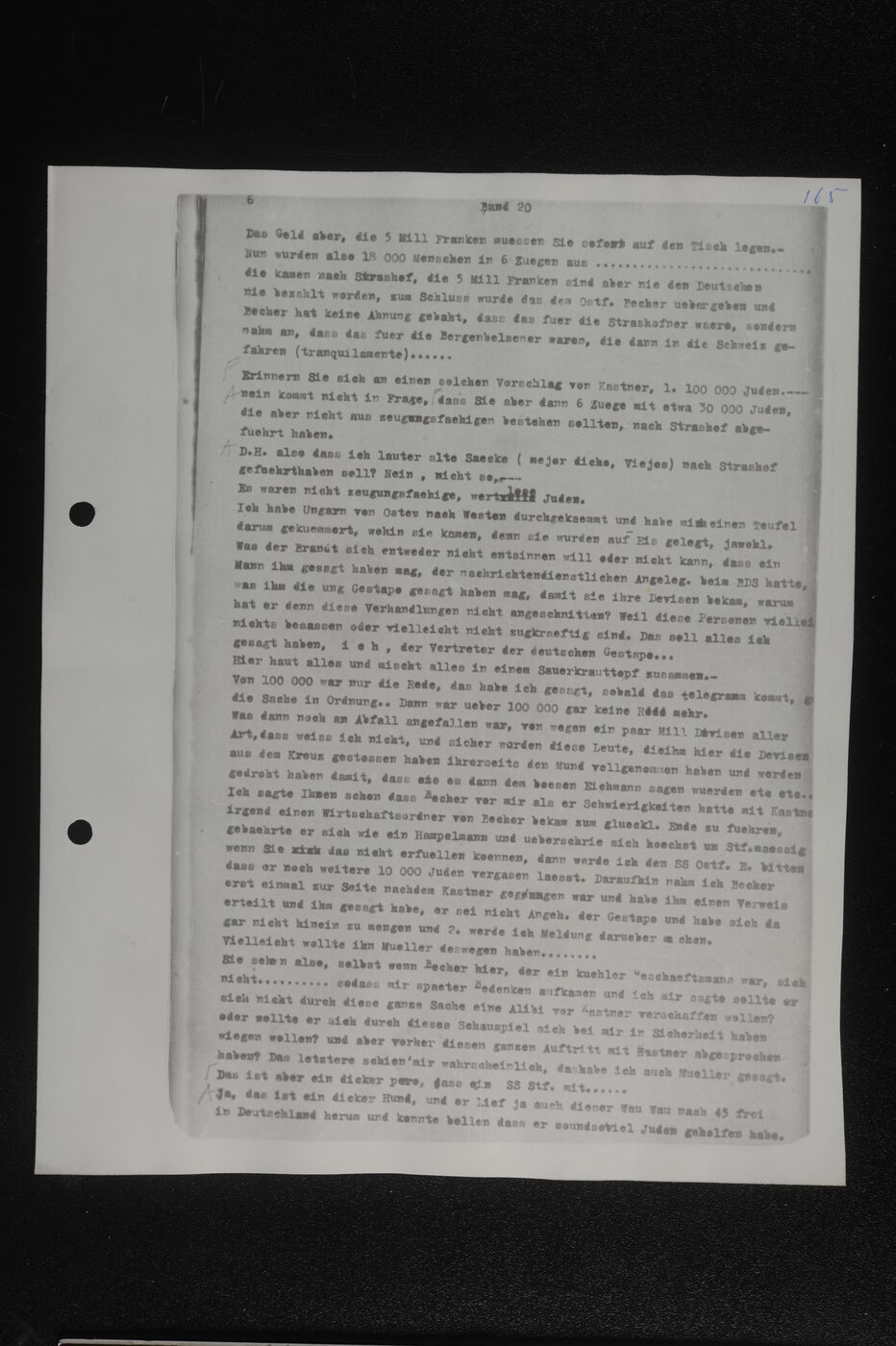 Scan 00018 of the Sassen transcript, O.65 file 86.