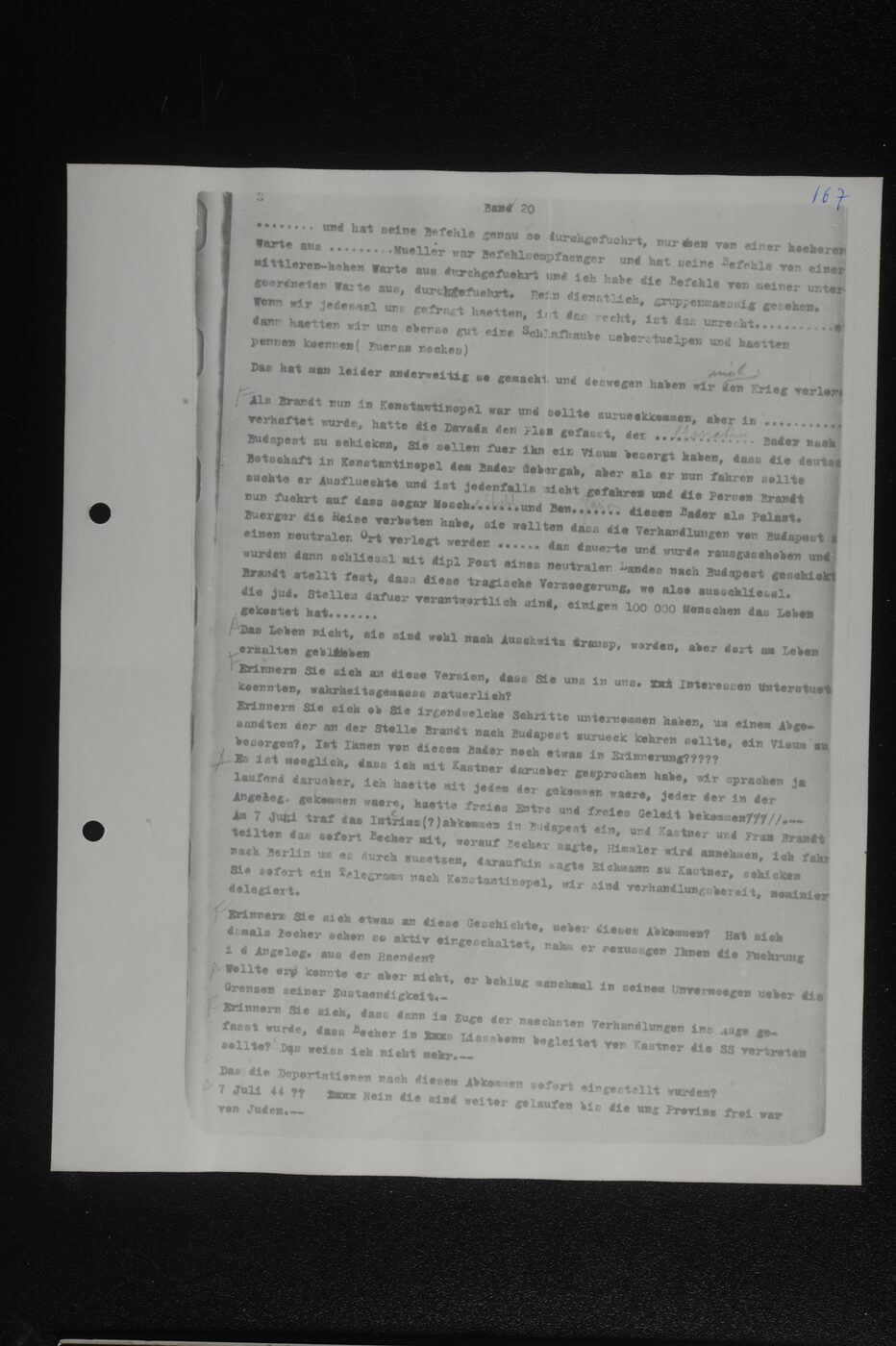 Scan 00020 of the Sassen transcript, O.65 file 86.