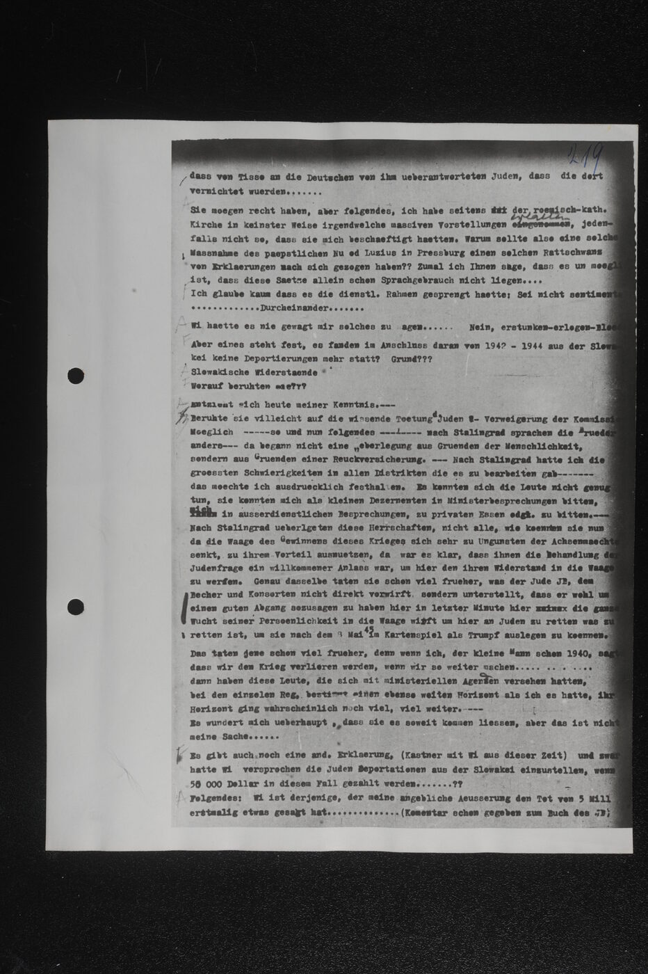 Scan 00072 of the Sassen transcript, O.65 file 86.