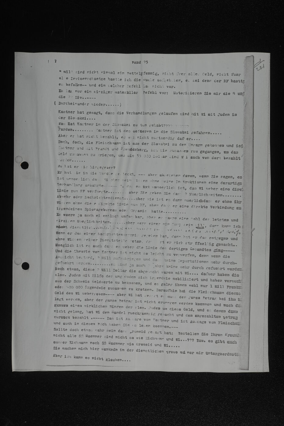 Scan 00074 of the Sassen transcript, O.65 file 86.