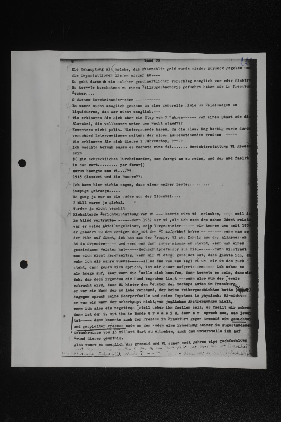Scan 00075 of the Sassen transcript, O.65 file 86.