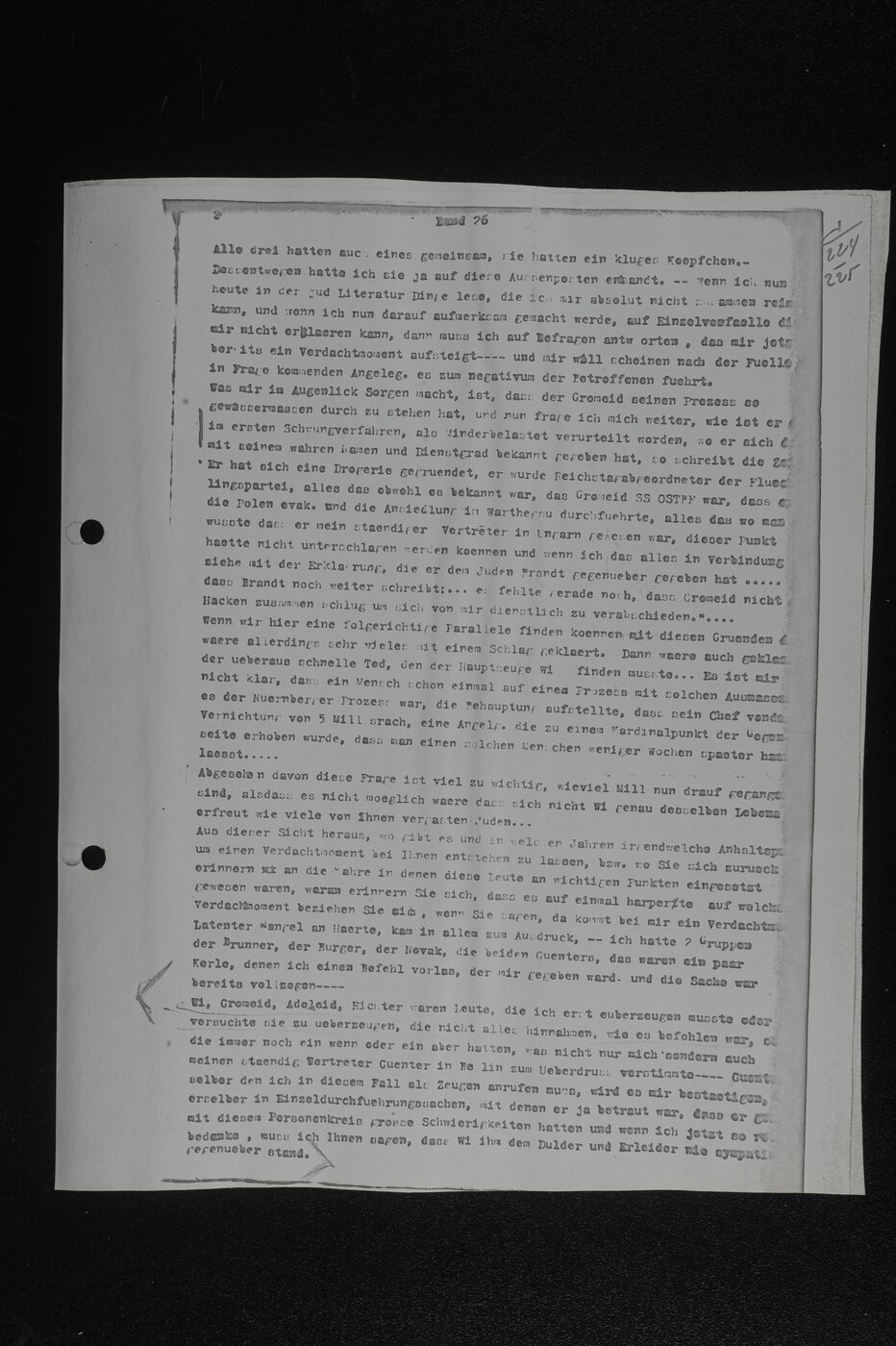 Scan 00077 of the Sassen transcript, O.65 file 86.