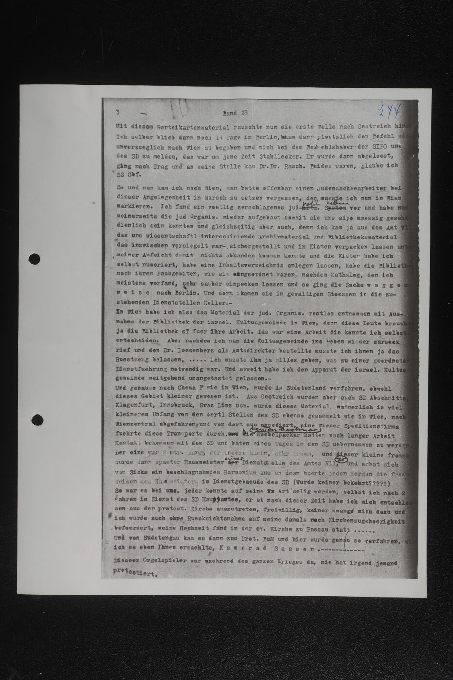 Scan 00096 of the Sassen transcript, O.65 file 86.