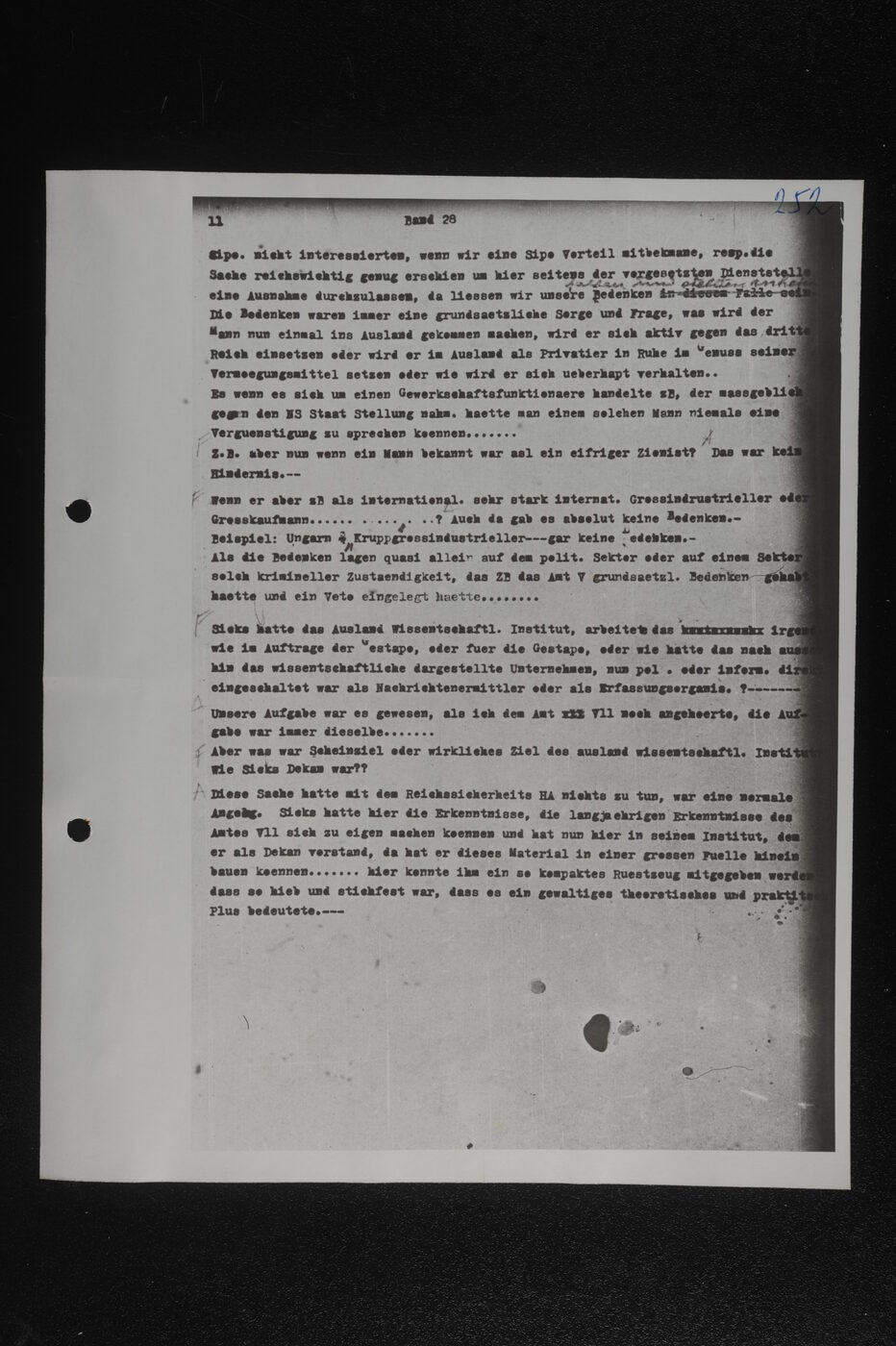 Scan 00104 of the Sassen transcript, O.65 file 86.