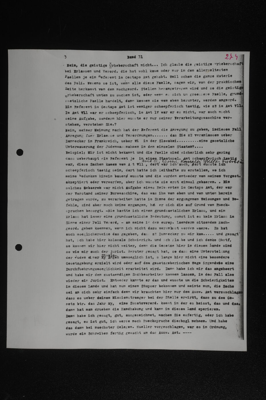 Scan 00126 of the Sassen transcript, O.65 file 86.