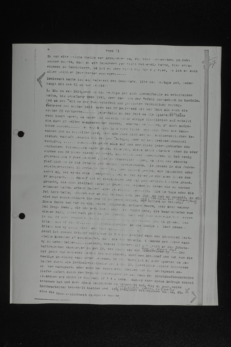 Scan 00129 of the Sassen transcript, O.65 file 86.