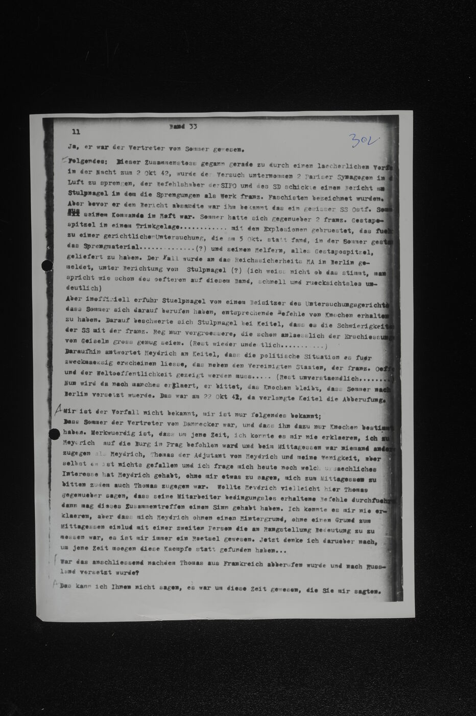 Scan 00153 of the Sassen transcript, O.65 file 86.