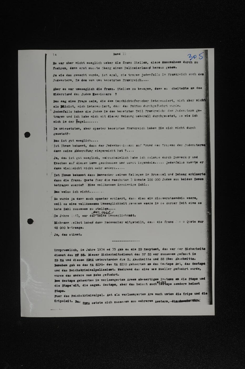 Scan 00156 of the Sassen transcript, O.65 file 86.