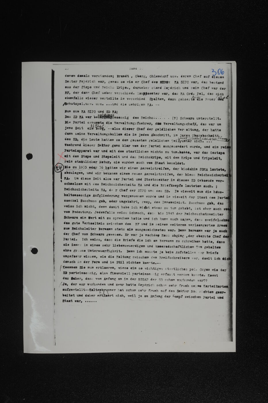 Scan 00157 of the Sassen transcript, O.65 file 86.