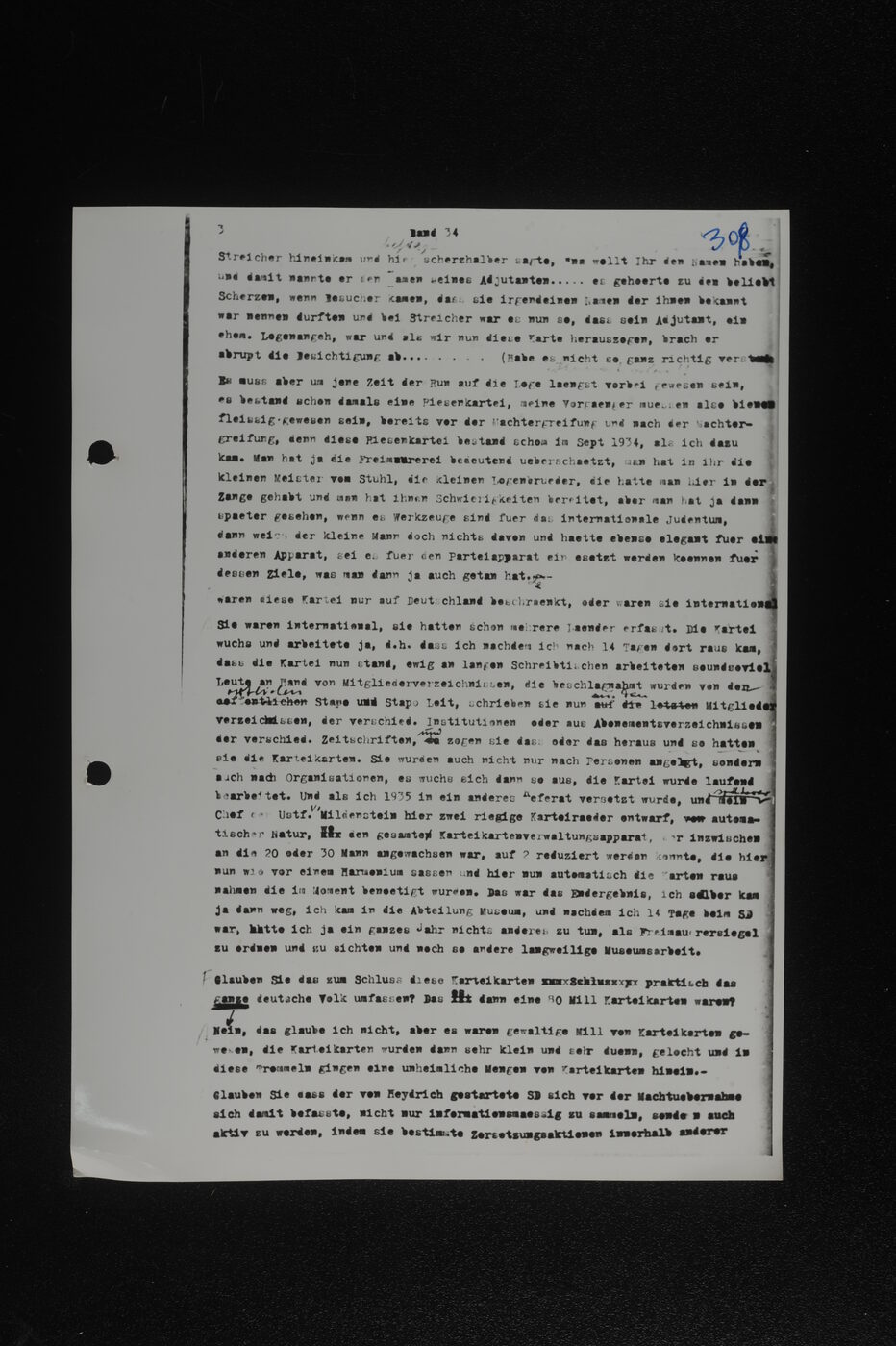 Scan 00160 of the Sassen transcript, O.65 file 86.