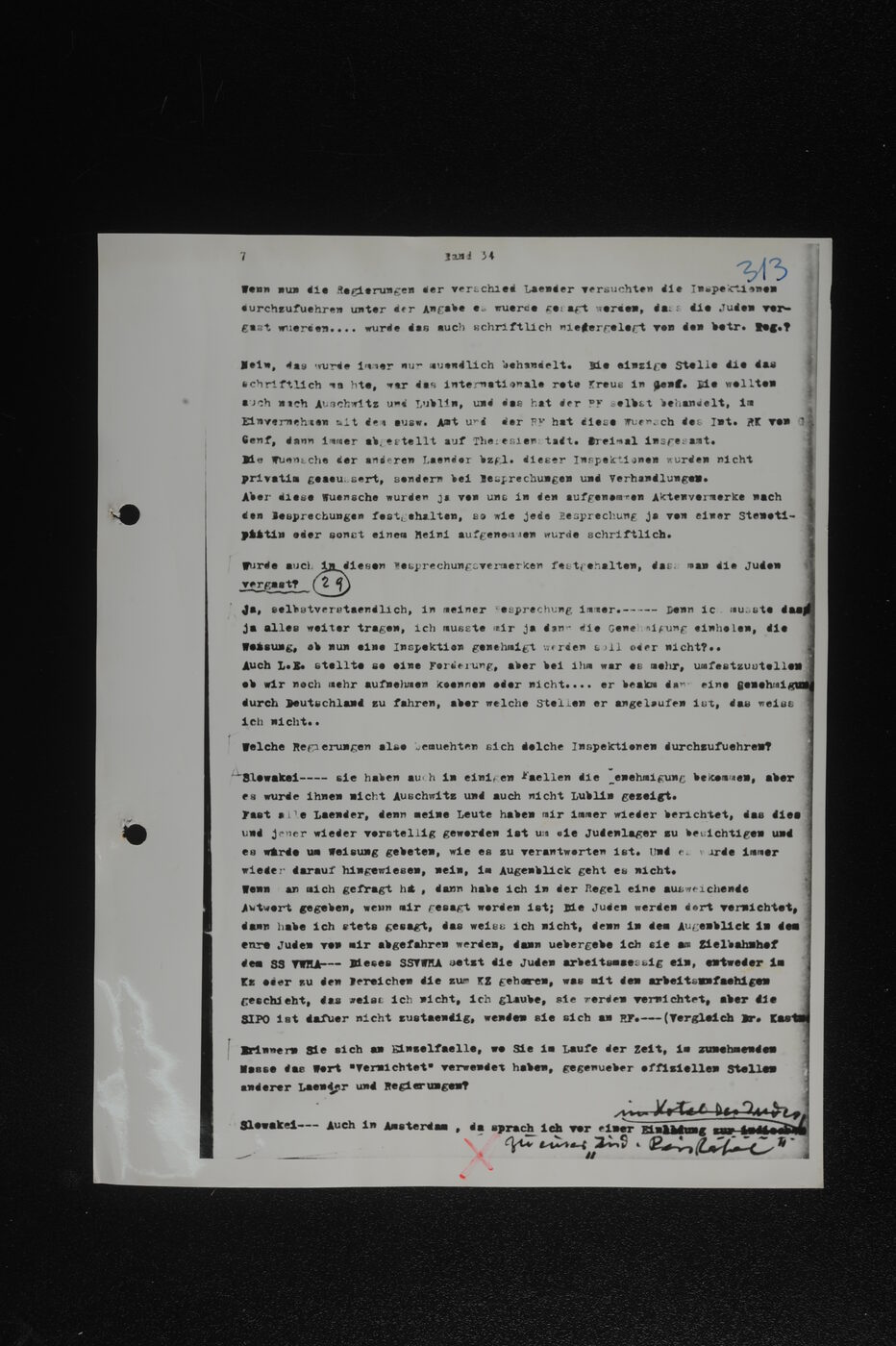Scan 00164 of the Sassen transcript, O.65 file 86.