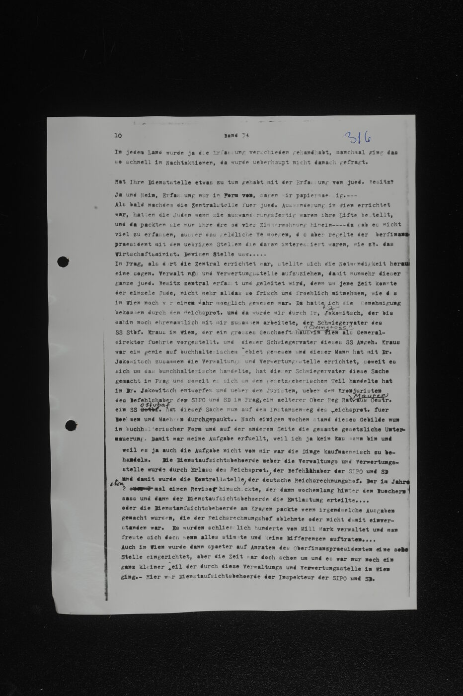 Scan 00167 of the Sassen transcript, O.65 file 86.