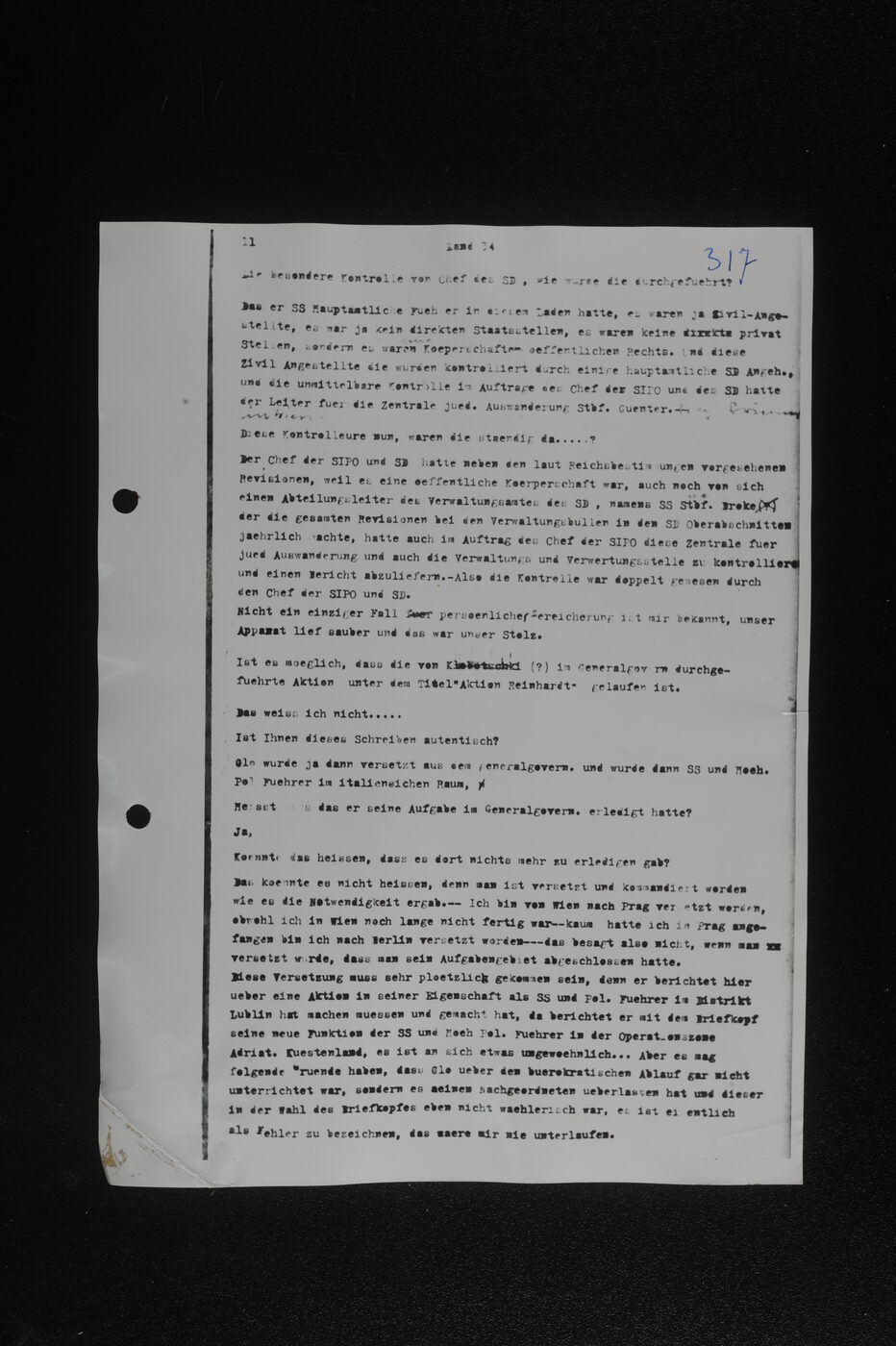 Scan 00168 of the Sassen transcript, O.65 file 86.
