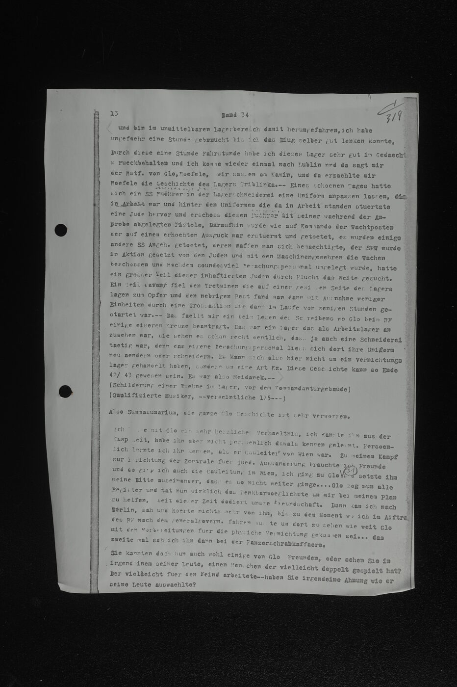 Scan 00170 of the Sassen transcript, O.65 file 86.