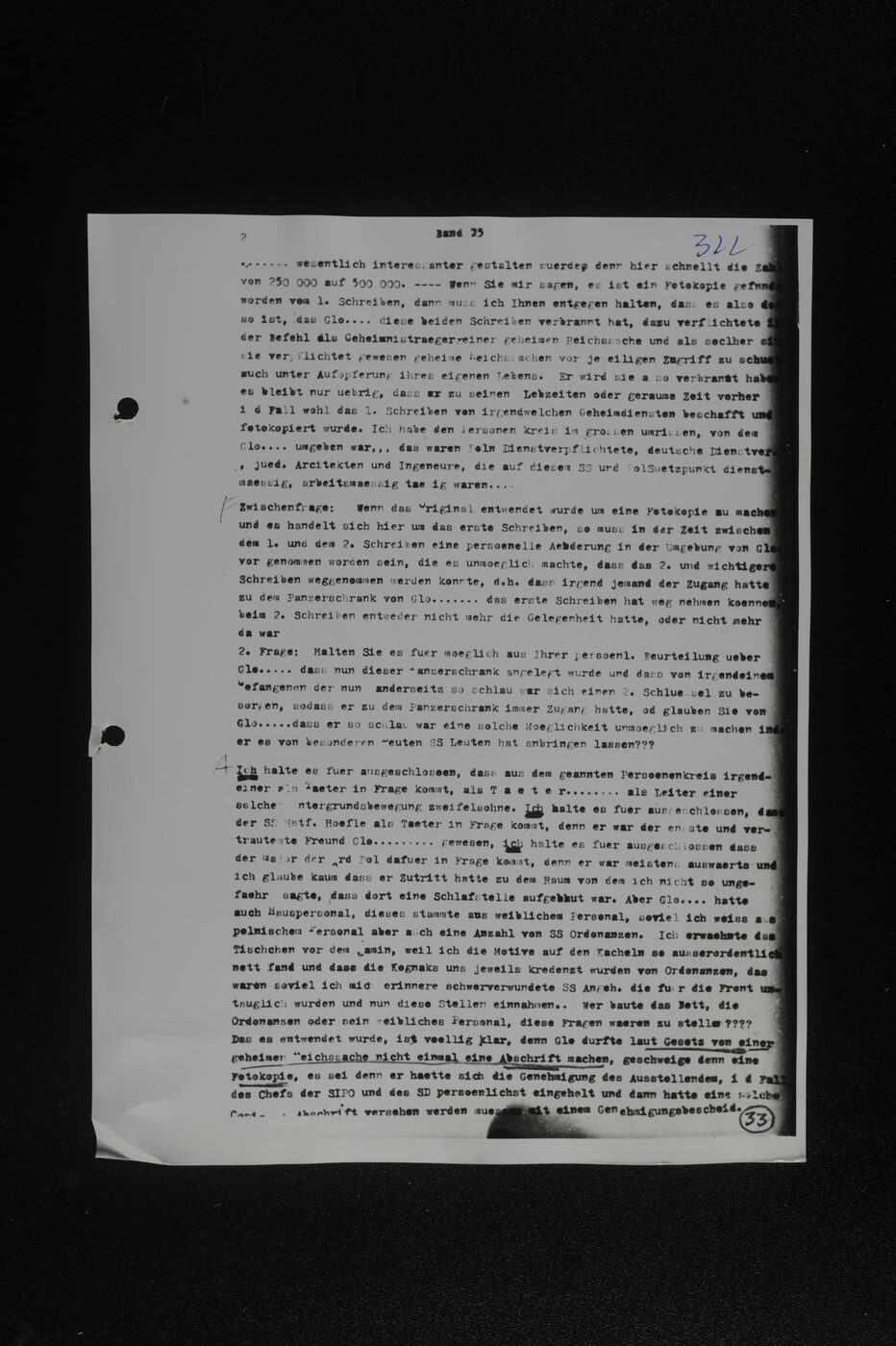 Scan 00173 of the Sassen transcript, O.65 file 86.