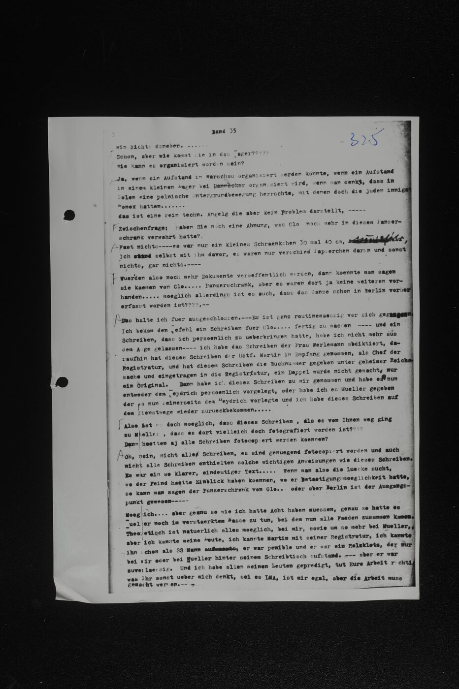 Scan 00176 of the Sassen transcript, O.65 file 86.