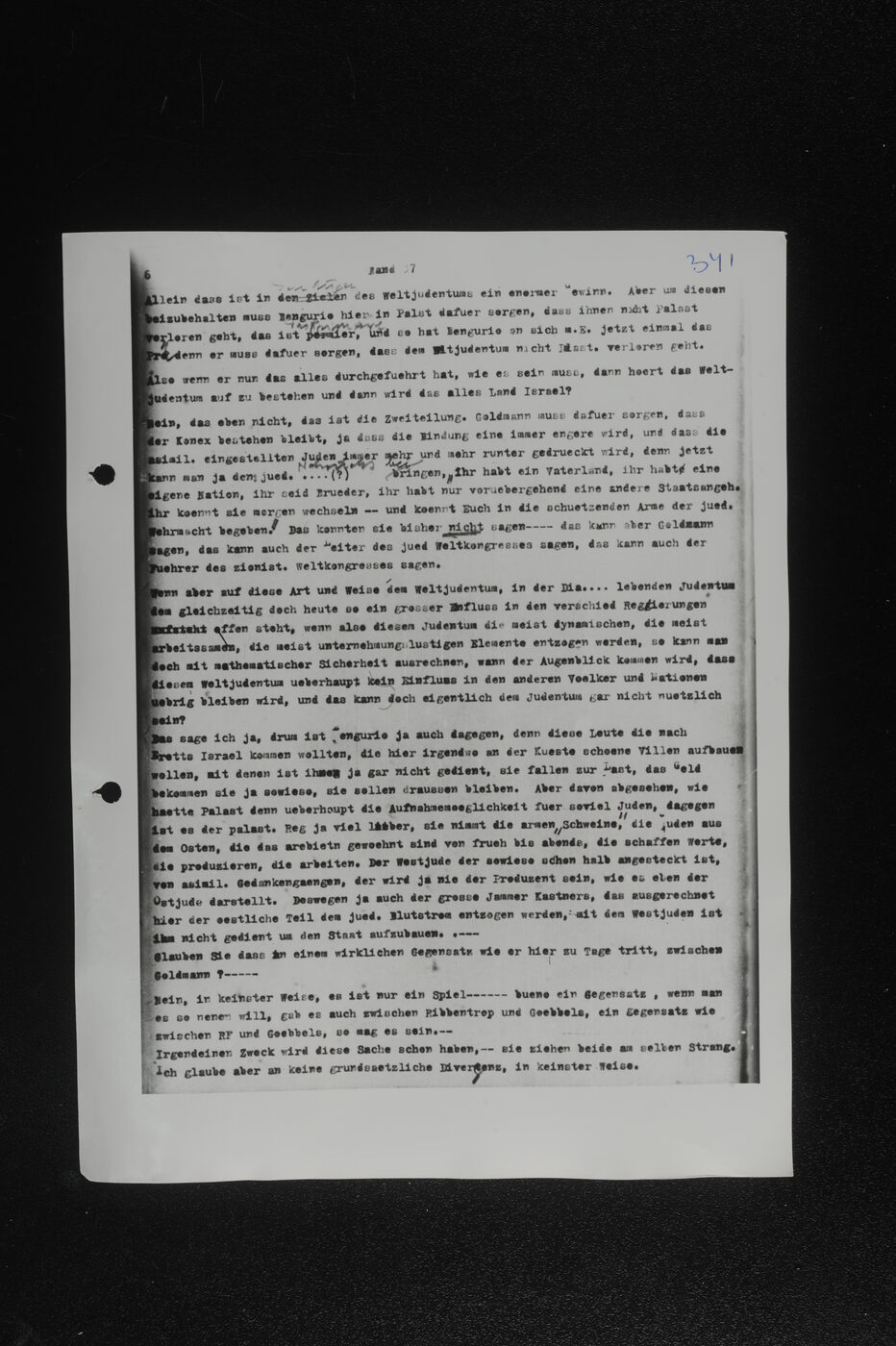Scan 00191 of the Sassen transcript, O.65 file 86.