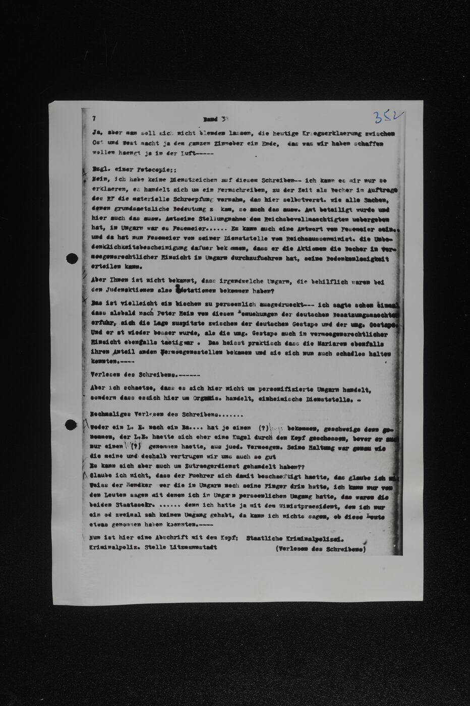 Scan 00202 of the Sassen transcript, O.65 file 86.