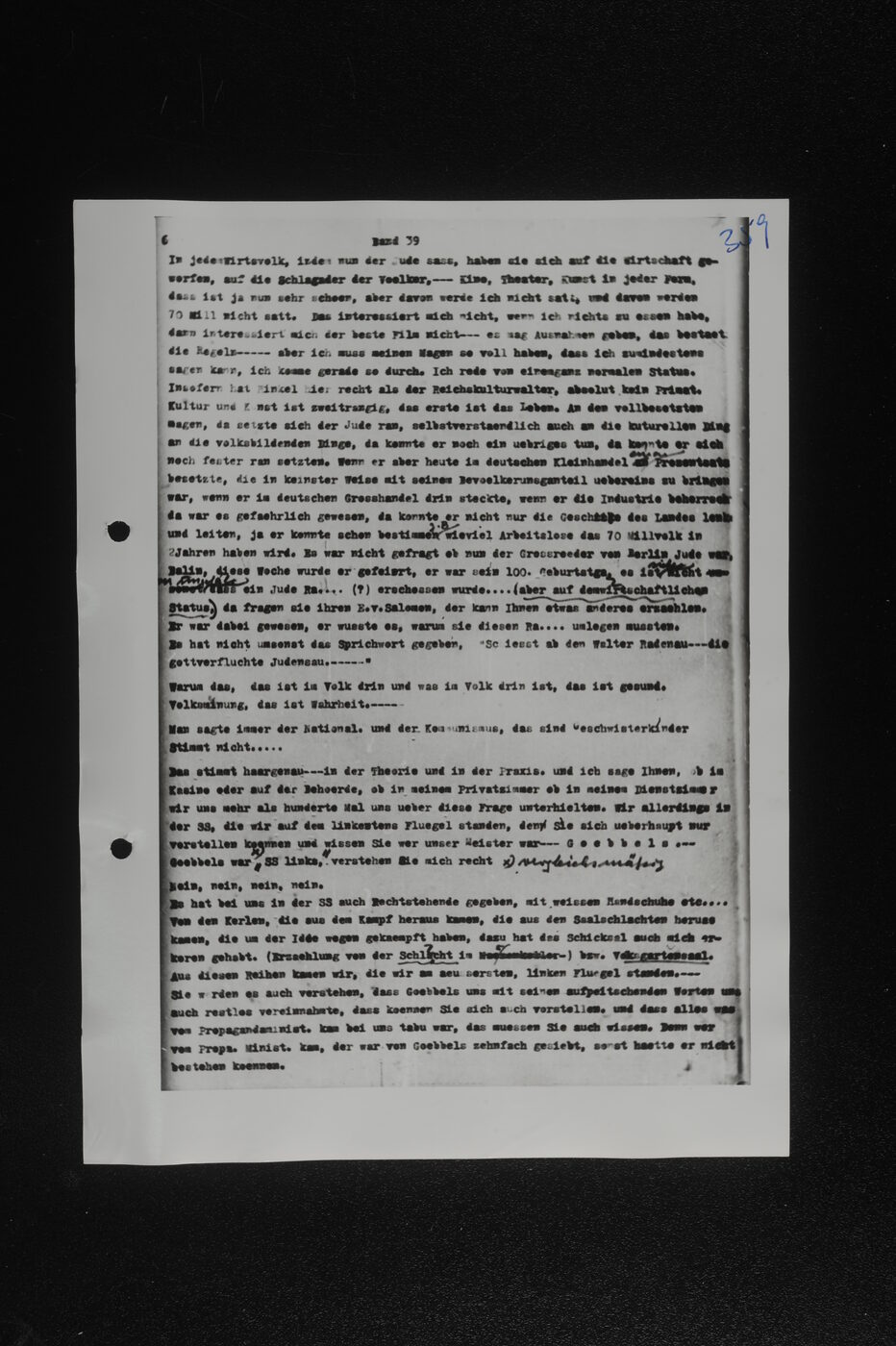 Scan 00209 of the Sassen transcript, O.65 file 86.