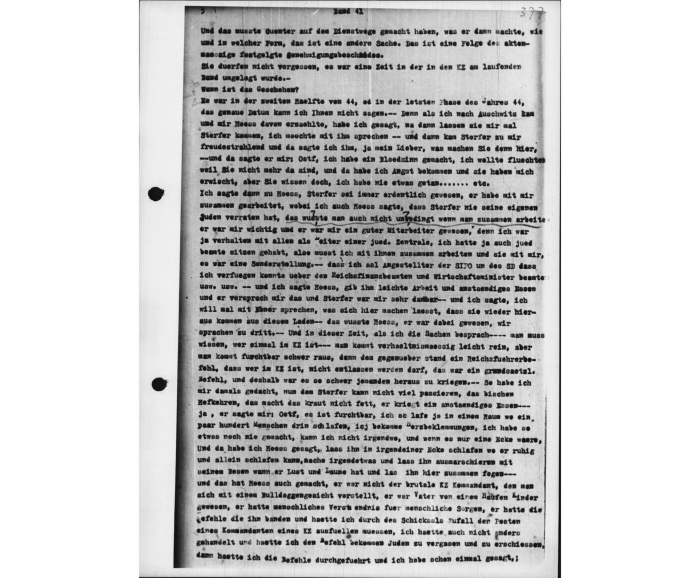 Scan 00017 of the Sassen transcript, O.65 file 87.
