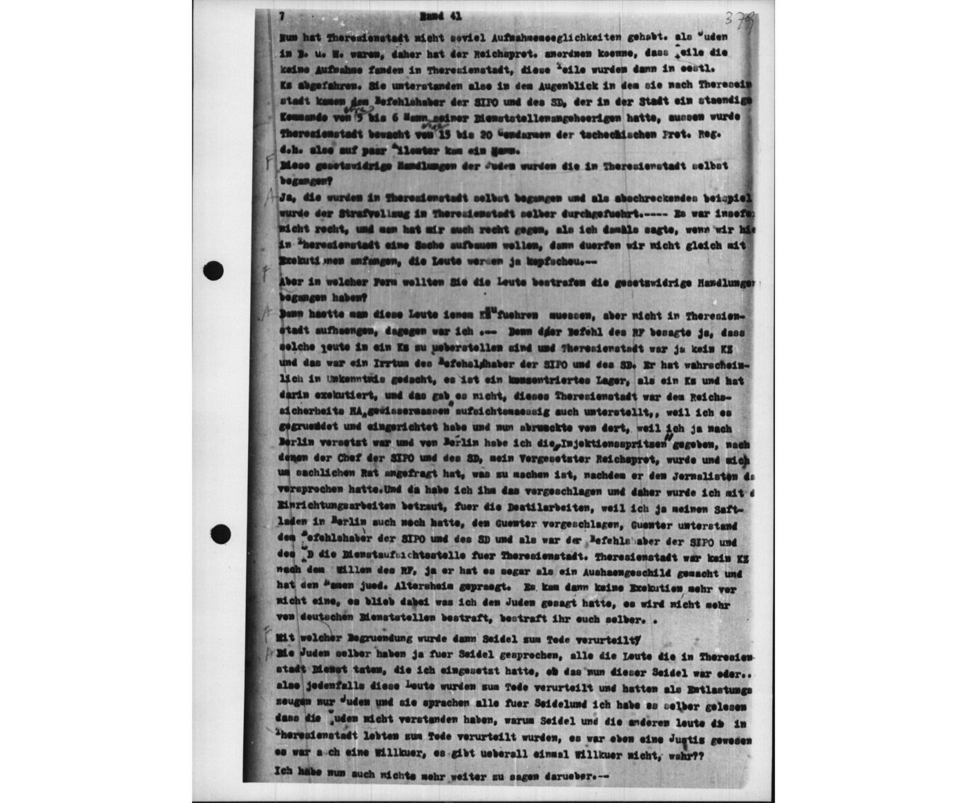 Scan 00019 of the Sassen transcript, O.65 file 87.